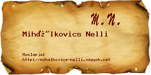 Mihálkovics Nelli névjegykártya